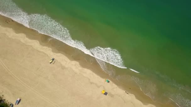 Drone Uma Bela Praia Utorday South Goa Índia — Vídeo de Stock