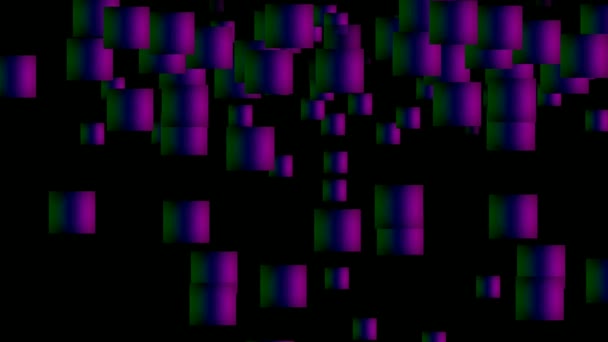 Drop Animation Abstract Gradient Dark Purple Background Neon Color Looped — стоковое видео