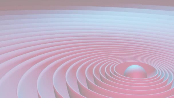 Όμορφο Κυματιστό Κύκλο Κίνηση Φόντο Animation Σειρά Από Ομαλή Απρόσκοπτη — Αρχείο Βίντεο