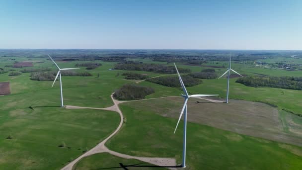 Filmová Letecká Drone Kamera Záběr Můžete Vidět Letní Denní Panorama — Stock video