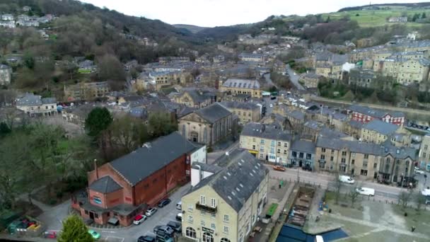 Nice Steady Drone Shot Small English Village North West England — Stock Video