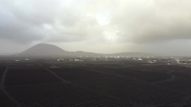 Dramatic Nature Landscape Volcanoes Mountains Horizon Canary Islands — ストック動画