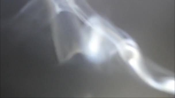 Smoke Mosquito Coil Slow Motion White Smoke Slowly Floating Space — Stock video