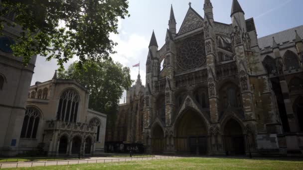 Static Low View Westminster Abbey London June 3Rd 2021 — Vídeo de stock