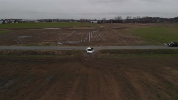 White 2019 Toyota Corolla Hatchback Car Sedan Pulled Park Side — Stock videók