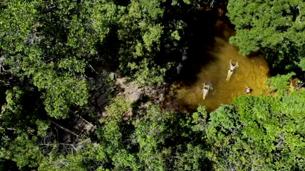 Καταρράκτης Κοιλάδα Των Πεταλούδων Στο Thom Das Letras Minas Gerais — Αρχείο Βίντεο