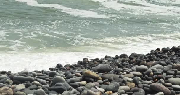 Spiaggia Rocciosa Arrotondata Costa Verde Lima Peru — Video Stock