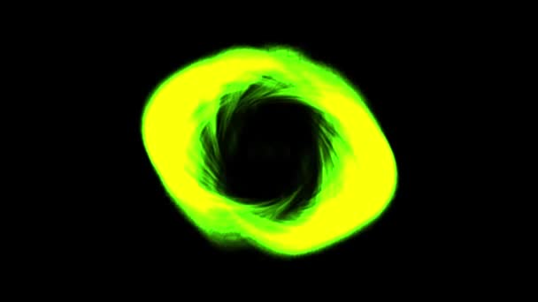 Green Glow Ray Disk Effect Animation Circulate — Stockvideo