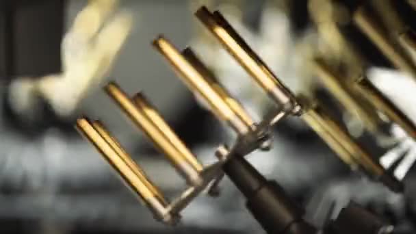 Rotating Lathe Metal Industry — Stockvideo