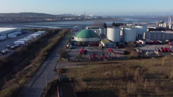 Bio Food Green Fuel Agribusiness Refinery Plant Industrial Global Factory — стокове відео