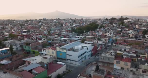 Drone Survole Morelia Mexique Coucher Soleil Casseroles Drones Juste Dessus — Video