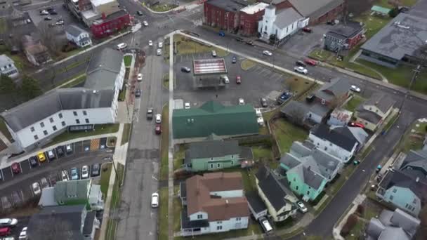 Genewa Nowy Jork Tilt Drone — Wideo stockowe