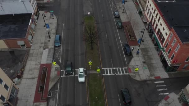 Canandaigua New York Aerial Tilt — Stockvideo