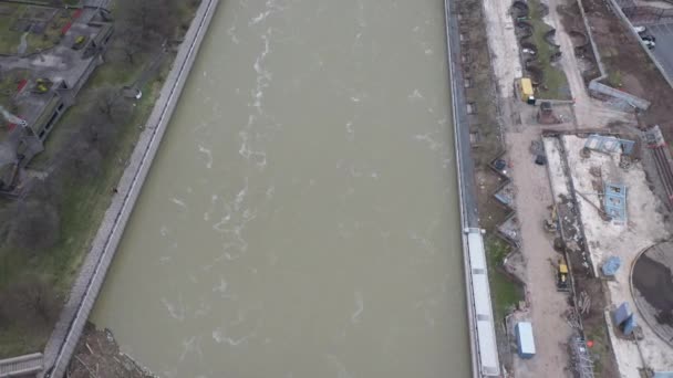 Aerial Rochester New York River — Stock video