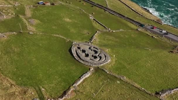 Cashel Murphy Kerry Ireland March 2022 Drone Pushes Ancient Celtic — Wideo stockowe