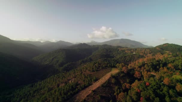 Sierra Las Nieves Andalusia Spain Aerial Moving — Wideo stockowe