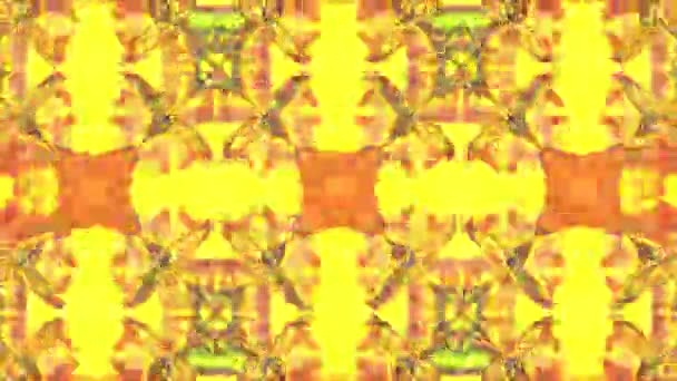 Chroma Distort Pattern Kaleidoscopic Fire Flame Abstract Animation — Stock Video