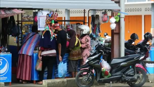 Transacciones Vendedor Comprador Los Mercados Tradicionales Compre Mercados Locales Atmósfera — Vídeos de Stock