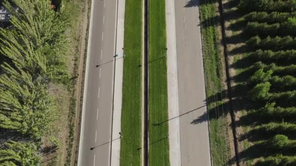 Uitzicht Vanuit Lucht Een Weg Omgeving Van General Roca Cordoba — Stockvideo