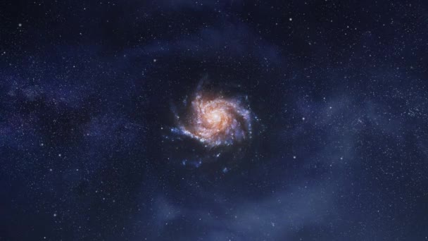 Spiral Galaxy Floating Universe — Video