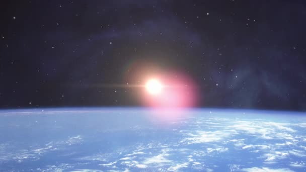 Föld Bolygó Felszíne Univerzumban — Stock videók