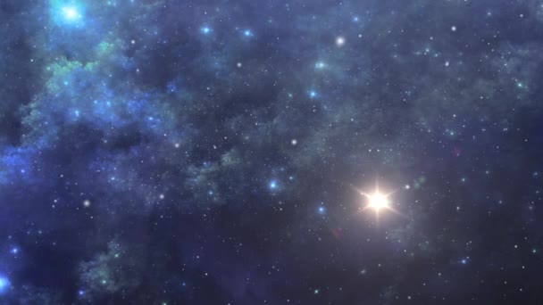 Deep space nebula with stars 4K