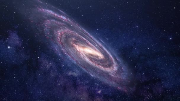 Spiral Galaxy Constellation — Video Stock