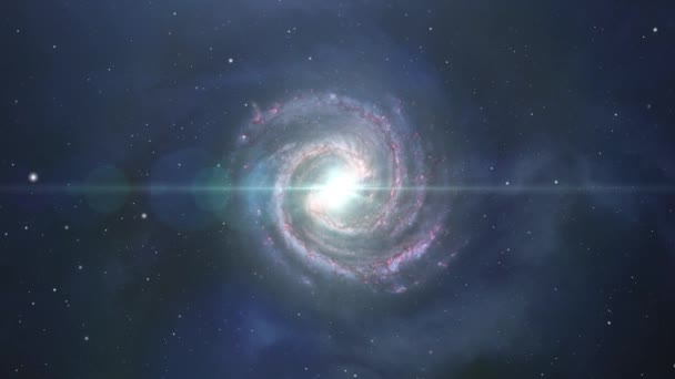 Spiral Galaxy Universe — стоковое видео