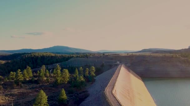 Elvado Lake Dam State Park Rio Arriba County Northern New — 图库视频影像