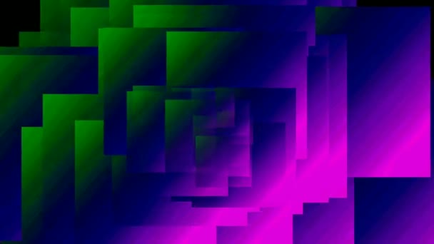 Animation Abstract Gradient Dark Purple Green Background Neon Color Looped — Stock video