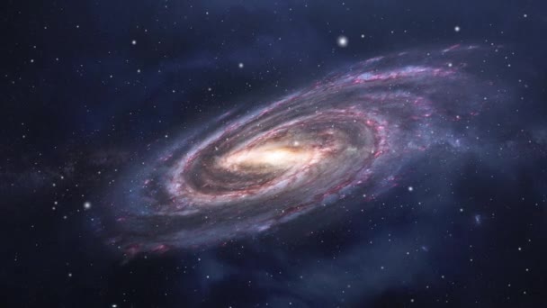Estrelas Nebulosa Fundo Galáxia — Vídeo de Stock