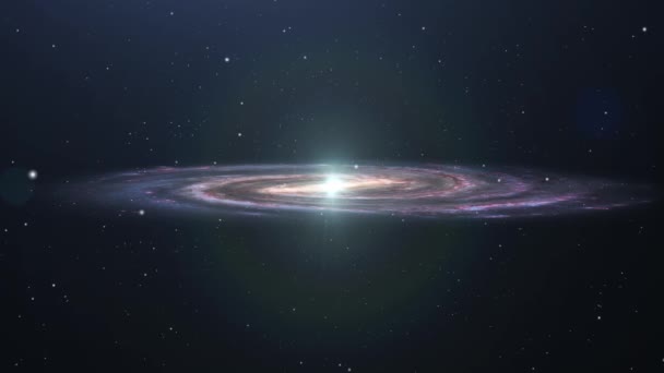 Galáxia Espiral Espaço Exterior — Vídeo de Stock