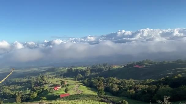 Destaques Nas Proximidades Vulcão Turrialba Cartago Costa Rica — Vídeo de Stock