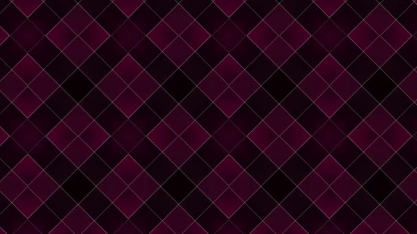 Seamless Argyle Pattern Slide Deep Cannon Pink Graphic Design — Vídeos de Stock