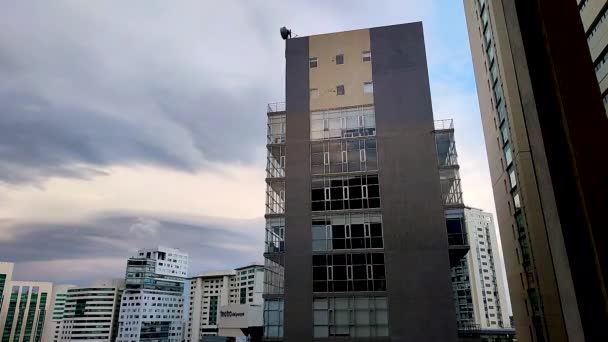 Timelapse Kraftig Storm Västra Mexico City — Stockvideo