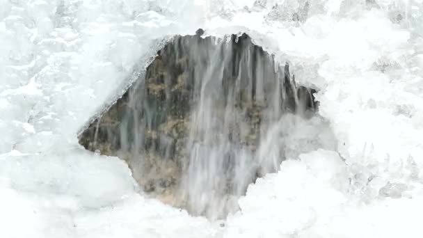 Kanada Ontario Hamilton Daki Niagara Kayalığı Nda Kış Boyunca Buzda — Stok video