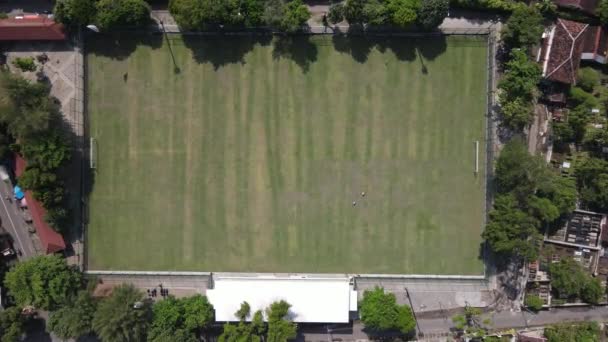 Aerial View National Standard Karang Kotagede Mini Stadium One Prides — Vídeos de Stock