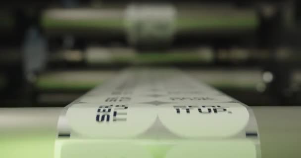 Couvercles Aluminium Imprimés Pour Gobelets Yaourt Sur Machine Production Couvercles — Video