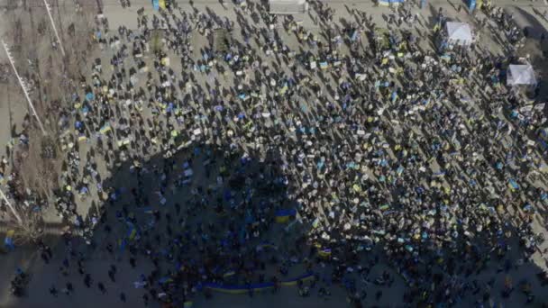 Hundreds Rallyists Gathered Vancouver Art Gallery Show Support Ukraine Russian — Video