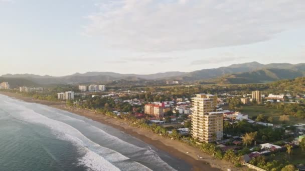 Bellissima Città Tropicale Jaco Sulla Costa Centrale Del Pacifico Della — Video Stock