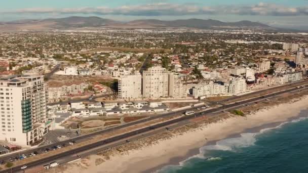 Coastal Landscape Blouberg Beach South Africa Aerial Drone Shot — Stock videók