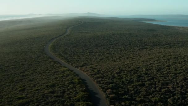 Foggy Sky Verdant Landschap West Coast National Park Zuid Afrika — Stockvideo