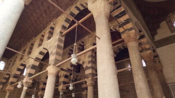 Sultan Nasir Muhammed Ibn Qalawun Camii Nin Içinde Kahire Deki — Stok video