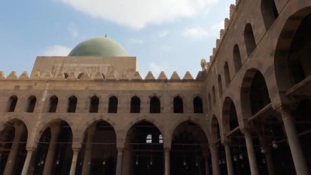 Подвір Султана Аль Насіра Мухаммада Ібн Калавуна Зеленим Куполом Каїр — стокове відео