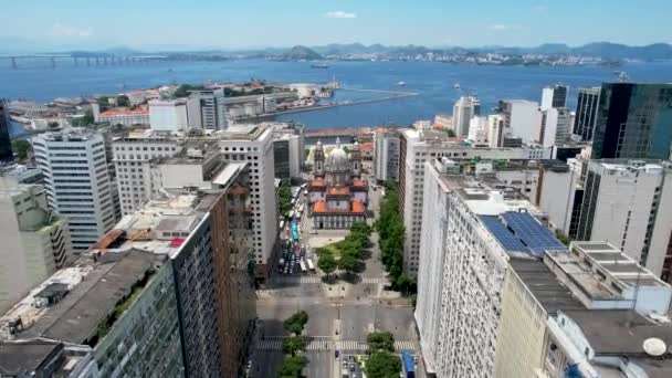 Rio Janeiro Brésil Vargas President Avenue Centre Ville Rio Janeiro — Video