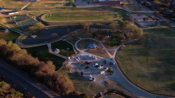 Images Aériennes Unity Park Terrain Soccer Collège Briarhill — Video