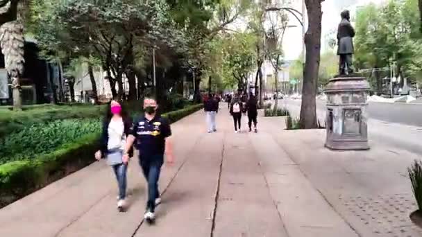 Wandelen Timelpase Mexico Stad — Stockvideo