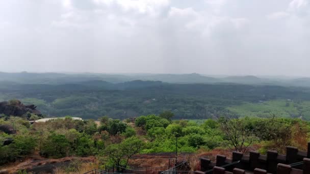 Static Shot Forest Mountain Kerala — стокове відео