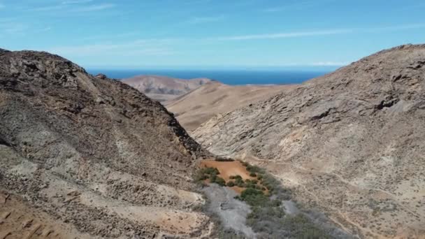 Spanien Kanarieöarna Betancuria Fuertevnetura — Stockvideo