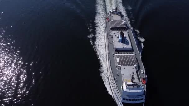 British Columbia Ferry Plachtění Howe Sound — Stock video